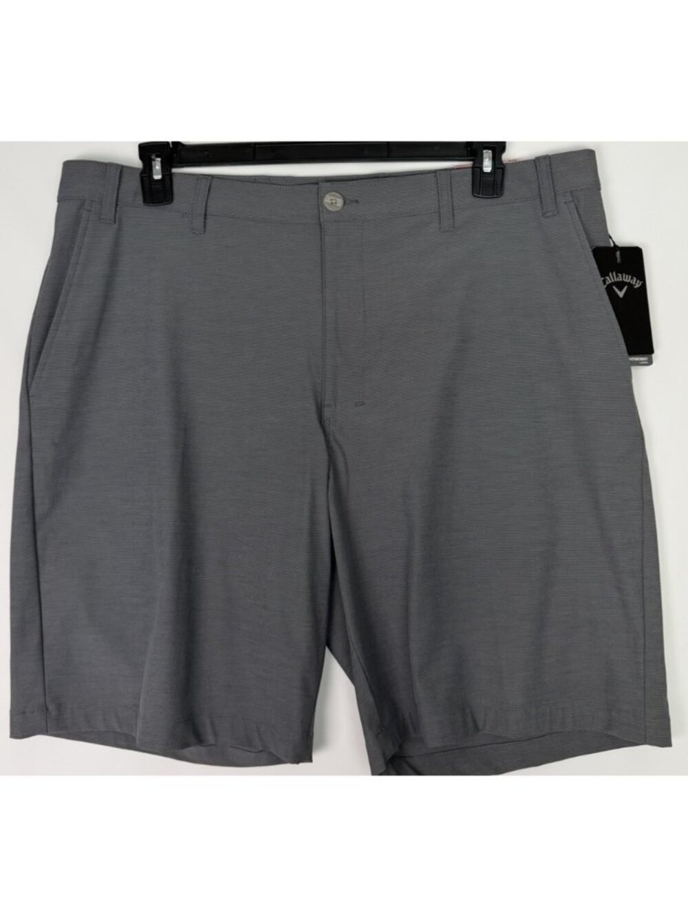 Callaway Mens Golf Shorts Size 40 Dark Grey Heather Stretch Flat Front NWT $70